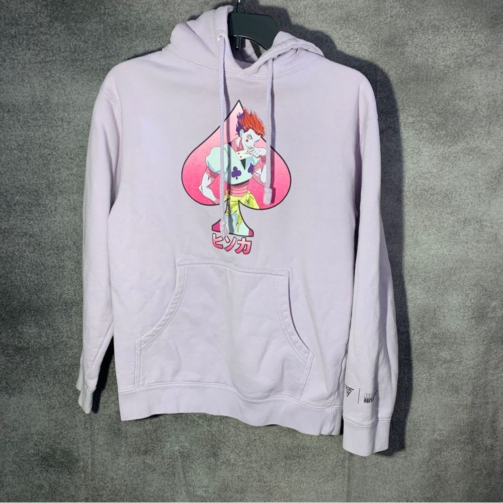 Hunter X Hunter Sweater Adult XS Pink Purple Hisoka Morow Pullover Hoodie Anime
